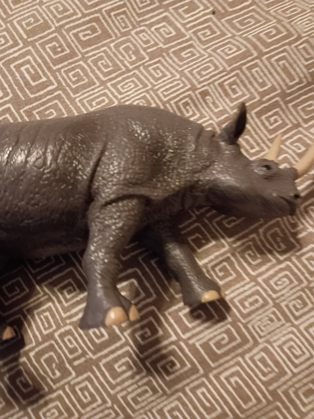 Rhinoceros Hard Plastic toy figure